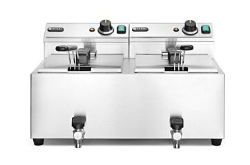 Hendi Friteuse Met Aftapkraan 2X8l 605X515x(H)350Mm