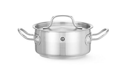 Hendi Kookpan Laag - Deksel 15L Ø160x(H)75Mm Pl