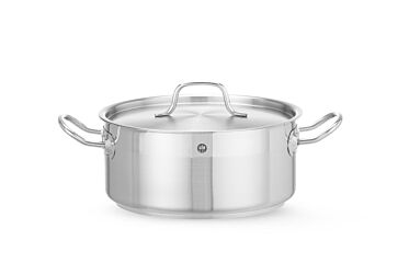 Hendi Kookpan Laag - Deksel 48L Ø240x(H)105Mm