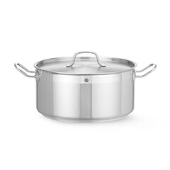 Hendi Kookpan Laag - Deksel 12L Ø320x(H)150Mm Pl