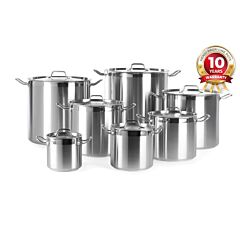 Hendi Kookpan Hoog - Deksel 70L Ø450x(H)450Mm