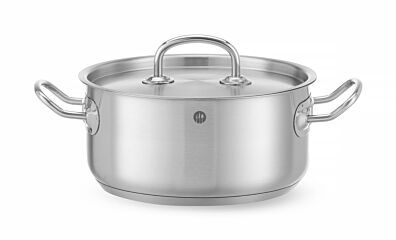 Hendi Kookpan Laag - Deksel 29L Ø200x(H)95Mm