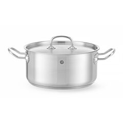 Hendi Kookpan Laag - Deksel 49L Ø240x(H)110Mm