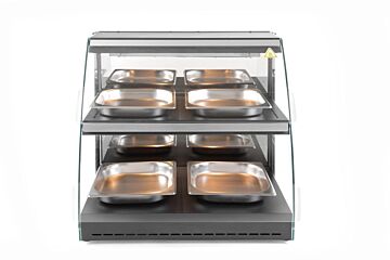 Hendi Warmhoudvitrine 2Laag 650X467x(H)630Mm