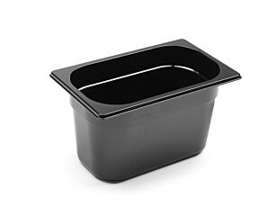 Hendi Container Zwart 1/4 4L Zwart 265X162x(H)150Mm