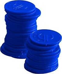 Hendi Consumptiemunten 100 St. Blauw 100 St. Ø25mm