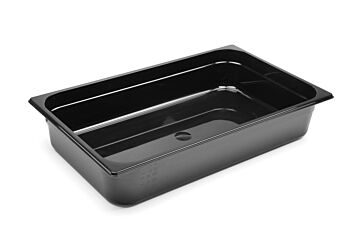 Hendi Container 1/1 14L Zwart 530X325x(H)100Mm