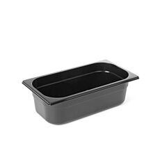 Hendi Container 1/4 28L Zwart 265X162x(H)100Mm