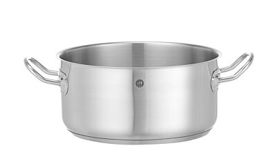 Hendi Kookpan Laag Zonder Deksel 49L Ø240x(H)110Mm