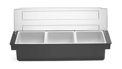 Hendi Ingredientenhouder 3 Bak 480X150x(H)100Mm