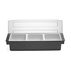Hendi Ingredientenhouder 3 Bak 480X150x(H)100Mm