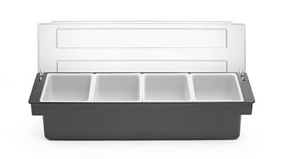Hendi Ingredientenhouder 4 Bak 480X150x(H)100Mm