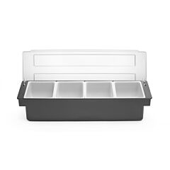 Hendi Ingredientenhouder 4 Bak 480X150x(H)100Mm