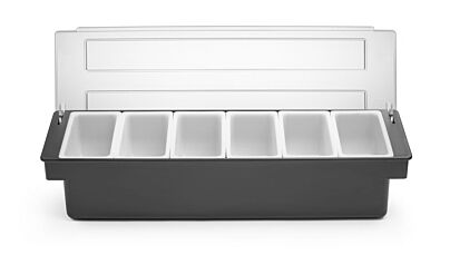 Hendi Ingredientenhouder 6 Bak 480X150x(H)100Mm