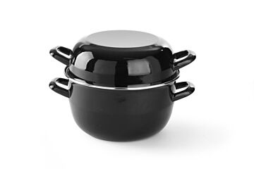 Hendi Mosselpan Geemailleerd 5L Ø260x(H)210Mm