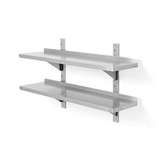 Hendi Dbbl Verstelbr Wandplank 2 Beugel 120X30x60cm