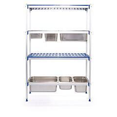 Hendi Aluminium Rek Gn Container 1120X355x(H)1685Mm