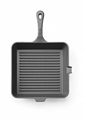 Hendi Gietijzeren Grillpan Zwart 265X265x(H)50Mm