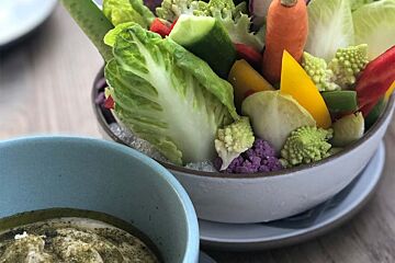 Crudites met dip