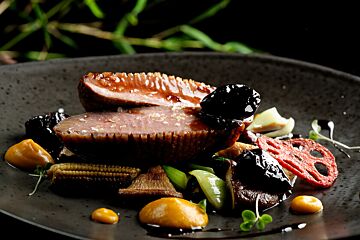 Sous-vide gegaarde eendenborst