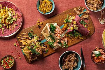 Full colour rainbow wraps