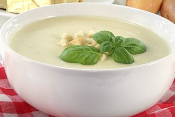 Zuringsoep met Blue Stilton